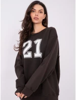 WT BL mikina A1063.64 tmavohnedá