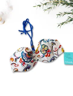 Vrchný diel plaviek B1916-60013 Cream and Blue - Selmark