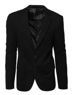 Pánske jednoradové sako čierne FashionStreet MX0631