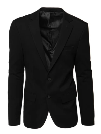 Pánske jednoradové sako čierne FashionStreet MX0631