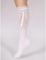 YOCLUB SKA-0163G Dievčenské podkolienky s mašľou 31-34