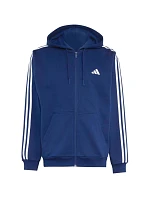 Pánska mikina adidas Essentials 3-Stripes Fleece Full-Zip Hoodie, tmavomodrá KY4144 Pánska mikina adidas Essentials 3-Stripes Fleece Full-Zip Hoodie, tmavomodrá KY4144