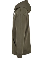 Build your Brand BB 006 Oversize mikina s kapucňou z hrubej bavlny 56.B006 olivová