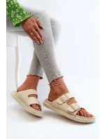 Dámske ľahké penové papuče s prackami Big Star beige