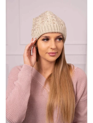 Dámska čiapka Kalina K362 light beige