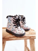 Dziecięce Botki Brokatowe We Wzory Wielokolorowe Reggie