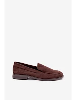 Dámske mokasíny Loafersy z ekologického semišu v čokoládovej farbe Laisie Dámske mokasíny Loafersy z ekologického semišu v čokoládovej farbe Laisie