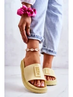 Dámské pantofle Big Star - žluté