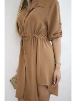 Šaty so zapínaním na gombíky30112 tmavohnedé - Kesi Šaty so zapínaním na gombíky30112 tmavohnedé - Kesi