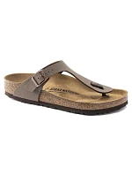 Pánske sivé žabky Birkenstock Gizeh Birko-Flor Nubuck Stone regular wide (43391) dámske Pánske sivé žabky Birkenstock Gizeh Birko-Flor Nubuck Stone regular wide (43391) dámske
