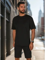 Pánsky čierny set FashionStreet AX0807