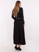 Elegantná maxi sukňa s ozdobným lemom čierna (19720) Elegantná maxi sukňa s ozdobným lemom čierna (19720)