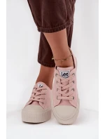 Trampki Damskie Na Platformie LEE ISLA C WOMEN LOW 50253001.78E Różowe