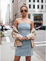 Džínsové trubicové mini šaty NETUBA modré FashionStreet EY2591 Džínsové trubicové mini šaty NETUBA modré FashionStreet EY2591