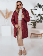 Dámska zimná bunda SNOWVIBE bordová prešívaná FashionStreet TY4996 Dámska zimná bunda SNOWVIBE bordová prešívaná FashionStreet TY4996