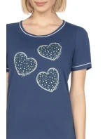 Dámske pyžamo 667 tmavomodré plus - REGINA