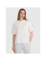 Dámske tričko oversize s potlačou 4F 4FRSS25TTSHF2692-11S