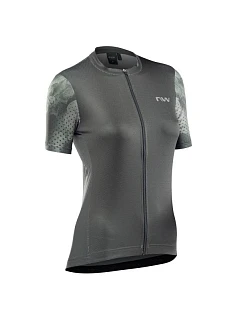 Cyklistické tričko NORTHWAVE Origin Woman Jersey Short Sleeve, zelené