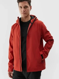 Kurtka Męska Softshell Z Kapturem 4F 4FWAW24TSOFM283-61S Czerwona