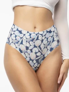 Nohavičky Shells Simple Brasil Maxi Blue and White - Julimex