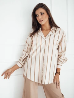 TENESI dámska košeľa béžová FashionStreet DY0380