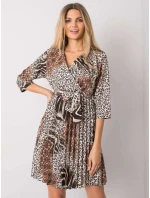 Šaty DHJ SK 11092A 2.01P čierna a béžová