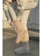 Snežnice s vysokou platformou Big Star OO274894 Light Beige