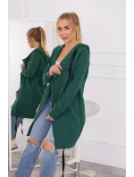 Zateplená bunda s kapucňou 69413 tmavozelená - Kesi