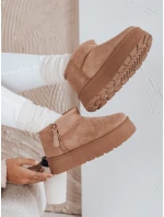 Dámske snežnice na platforme beige FashionStreet ZY1047