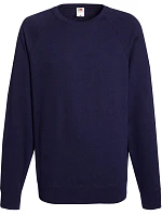 Fruit of the Loom Lightweight Raglan Sweat Pánska raglánová mikina 16.2138 tmavomodrá