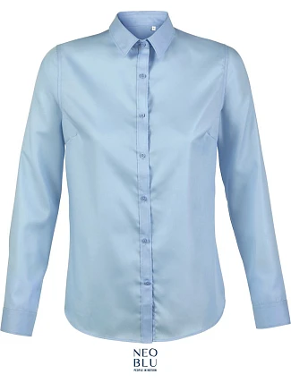 NEOBLU Blaise Women Mikrovláknová blúzka s dlhými rukávmi 24.3183 soft blue NEOBLU Blaise Women Mikrovláknová blúzka s dlhými rukávmi 24.3183 soft blue