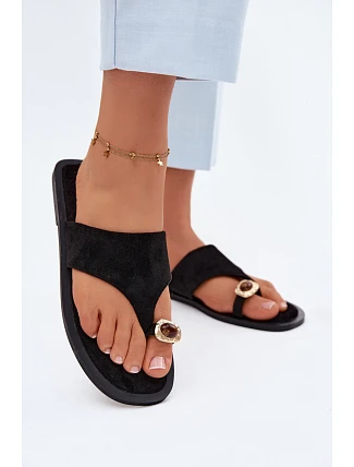 Dámské ploché žabky s ozdobným detailem Fedira