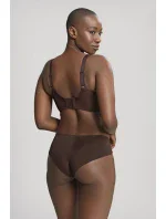 Dámska podprsenka Tango 3251B Tmavohnedý vzor muškátového orieška - Panache