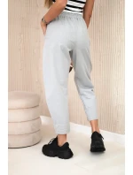 Nohavice s vreckami Summer Punto sivé
