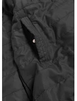 Hnedo-čierna obojstranná dámska bunda (W506) - Goodlooking