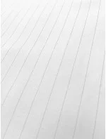 Dámske biele pruhované nohavice so širokými nohavicami (18629)