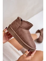 Śniegowce Na Platformie Damskie D.Franklin DFSH370010 Taupe