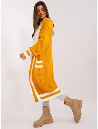 Cardigan BA SW 0291 1.56P tmavo žltá