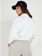 Dámska krátka džínsová bunda BLIRNA biela FashionStreet TY4165
