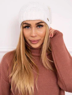 Fleecová čiapka Carolina K243 biela