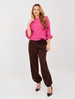 Nohavice IT SP 22197.61 tmavohnedé