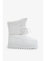 Snežnice na platforme so zipsom Big Star OO274886 White Snežnice na platforme so zipsom Big Star OO274886 White