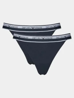 Dámske tangá 2Pack 164522 4R227 00135 tmavé. modrá - Emporio Armani