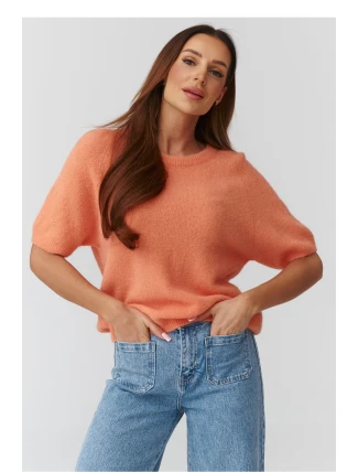 Sveter s krátkym rukávom model 224080 Makadamia