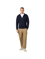 Champion pánska mikina s kapucňou na zips tmavomodrá 220786 BS501 pánska
