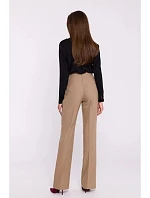Svetlohnedé nohavice Bootcut S371 - Stylove Svetlohnedé nohavice Bootcut S371 - Stylove