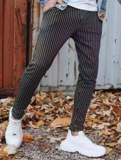 Pánske tmavosivé nohavice FashionStreet chinos UX3430