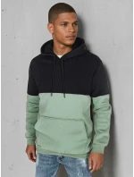 Pánska základná mikina s kapucňou čierna FashionStreet BX5879 Pánska základná mikina s kapucňou čierna FashionStreet BX5879