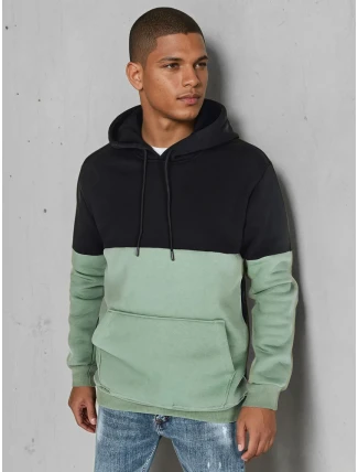 Pánska základná mikina s kapucňou čierna FashionStreet BX5879 Pánska základná mikina s kapucňou čierna FashionStreet BX5879