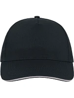 Atlantis Headwear Start Five Sandwich 5-panelová čiapka „Start Five Sandwich“ 33.0039 tmavomodrá/biela Atlantis Headwear Start Five Sandwich 5-panelová čiapka „Start Five Sandwich“ 33.0039 tmavomodrá/biela